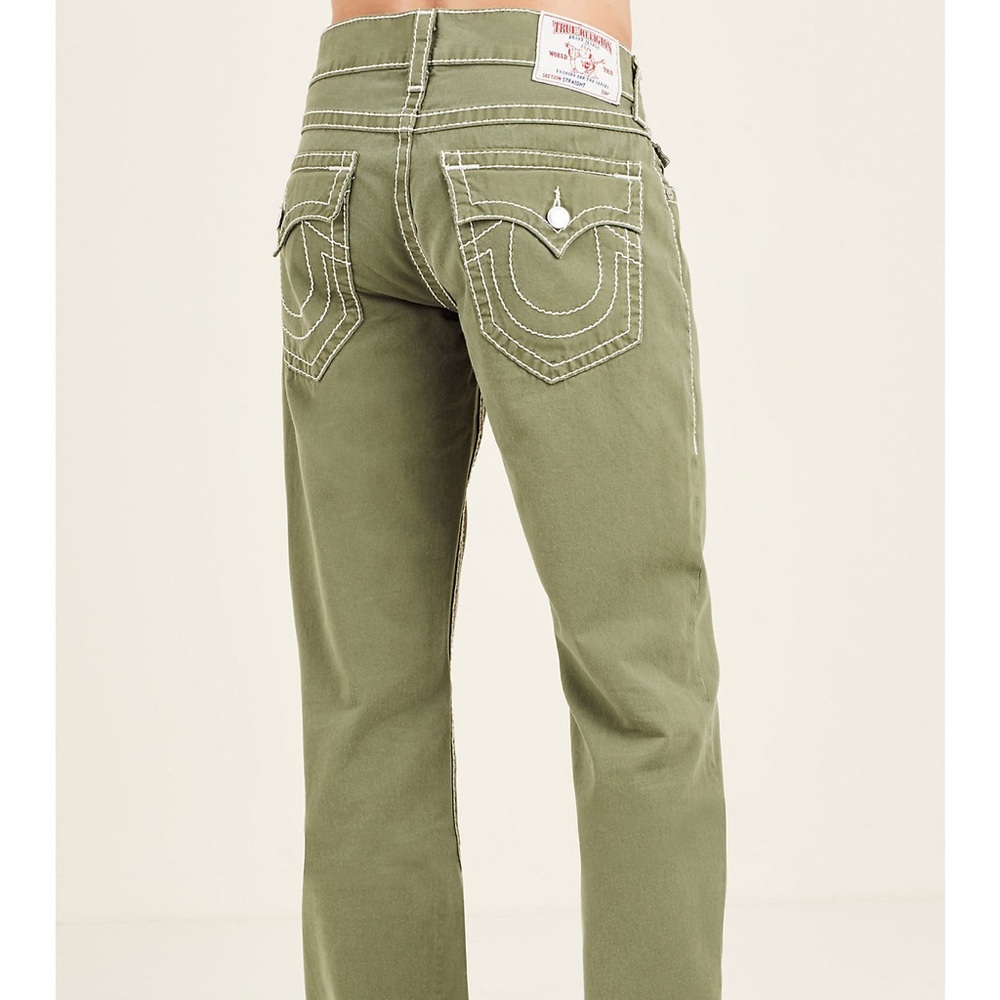 Mens Green True Religion Jeans